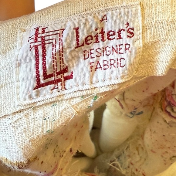 Leiter’s Vintage 70s Hand Embroidered Boho Fish Print Hippie Ruffle Mini Dress - Picture 8 of 8